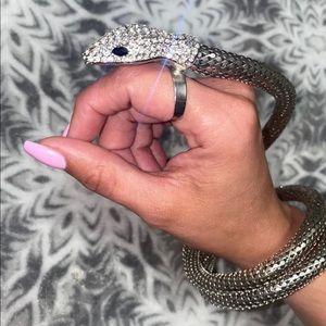 Snake bracelet with stones
